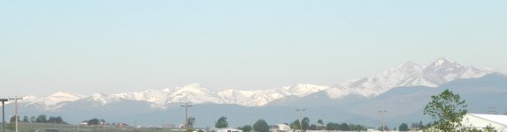 The mountains as seen from our RV park.