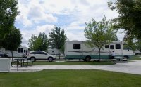 This was our RV site at Mountain Home, ID.
