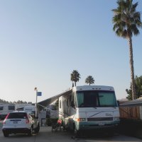 Our site at Mission RV Park.