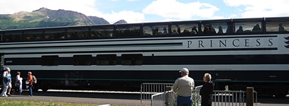 Our scenic rail car to McKinley Lodge.