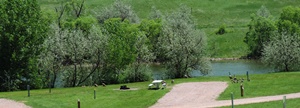 Here we see the campground as when we arrived with little wather showing.