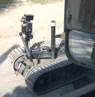 This is a typical ordinance disposal robot. (click for different view)