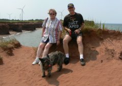 All three of us enjoyed our visit to the red beach of PEI.