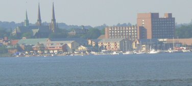 Port Charolett as seen from across the bay.