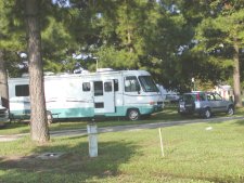 Our campsite at Williamsberg Pottery Campground.