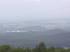 A view of the Shenandoah Valley from Skyline Drive. 