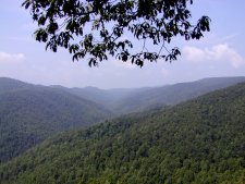 A view in the West Virginia mountains.