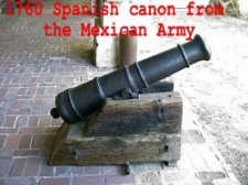 1760 Spanish canon from the Mexican Army