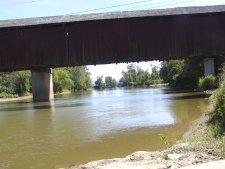 Covered bridge in rural Indiana.