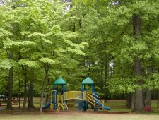 The park's picnic and play ground area.