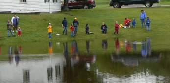 The kids fishing derby is an annual event at Moosehorn.