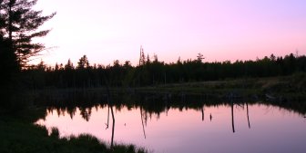 Sunset on Otter Pond.