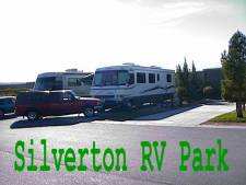 Our campsite at the Silverton RV Park.