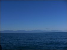 This is the view from the whale watching trip to the San Jaun Islands.