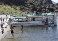 This is the boat we went through the canyon on.