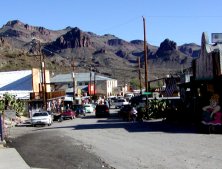 Oatman, Arizona was a stop on the way west for travelers on Route 66, during the depression.