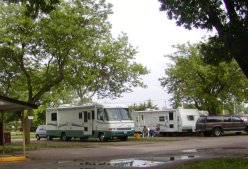 Pioneer Village RV Park is a pretty spot in the spring.