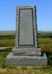 The monument to the soldiers who lost their lives at the Little Bighorn.