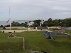 The grounds of Ft. Moultrie are large and mostly complete.