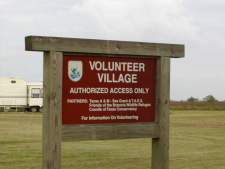 Volunteer Village sign.