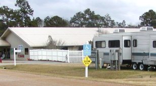 The CARE center has RV sites with full hook-ups for the residents who use the services.
