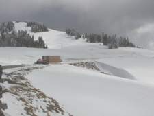 Snow season is just begining to decline here in late April.