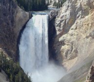 This is the lower falls of the Grand Canyon of the Yellowstone. (clich for a long view)